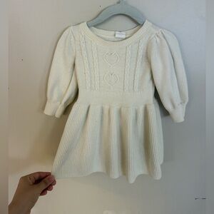 GAP Cream Baby Knit Dress
